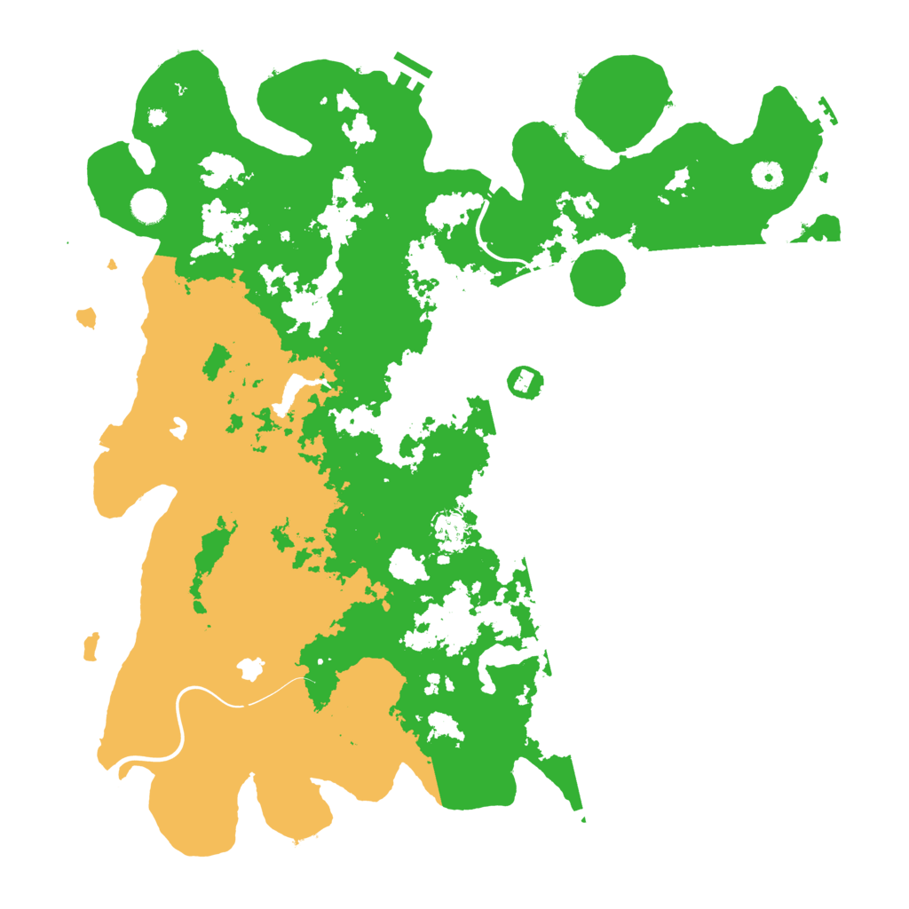 Biome Rust Map: Procedural Map, Size: 4500, Seed: 719389041