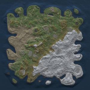 Thumbnail Rust Map: Procedural Map, Size: 4500, Seed: 5014481, 20 Monuments