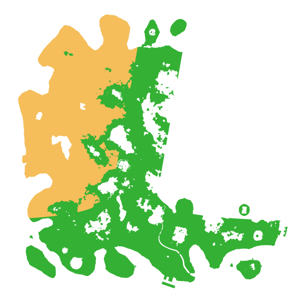 Biome Rust Map: Procedural Map, Size: 4500, Seed: 34619758