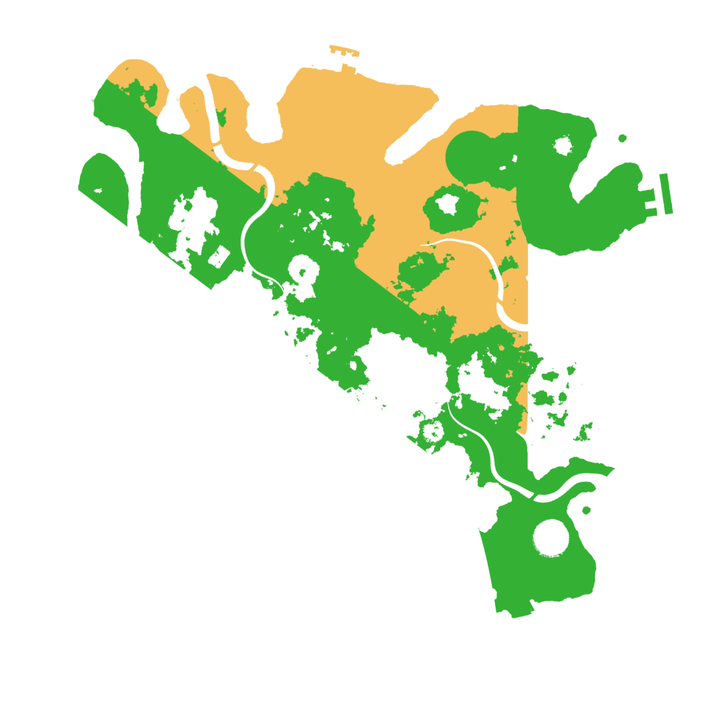 Biome Rust Map: Procedural Map, Size: 3500, Seed: 167718118
