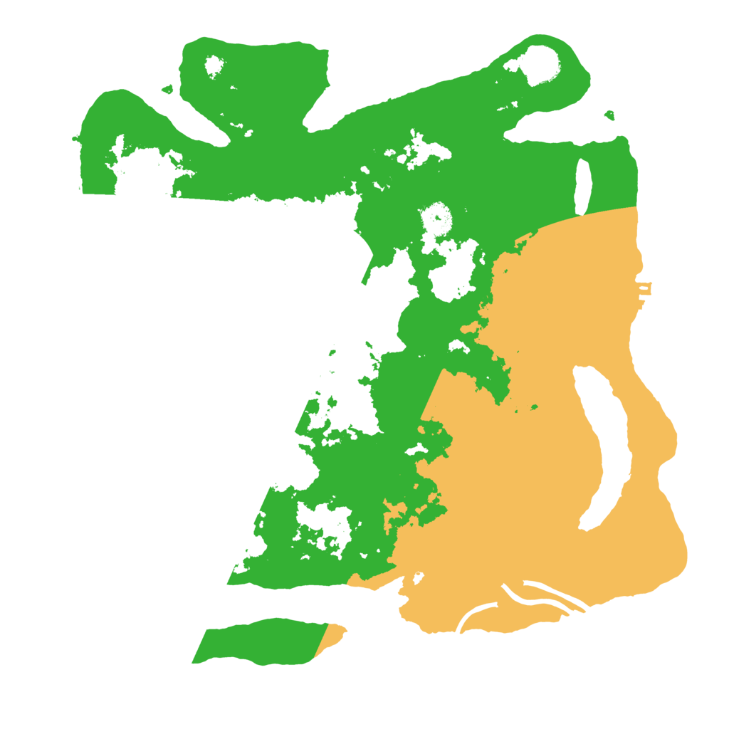 Biome Rust Map: Procedural Map, Size: 3500, Seed: 1525