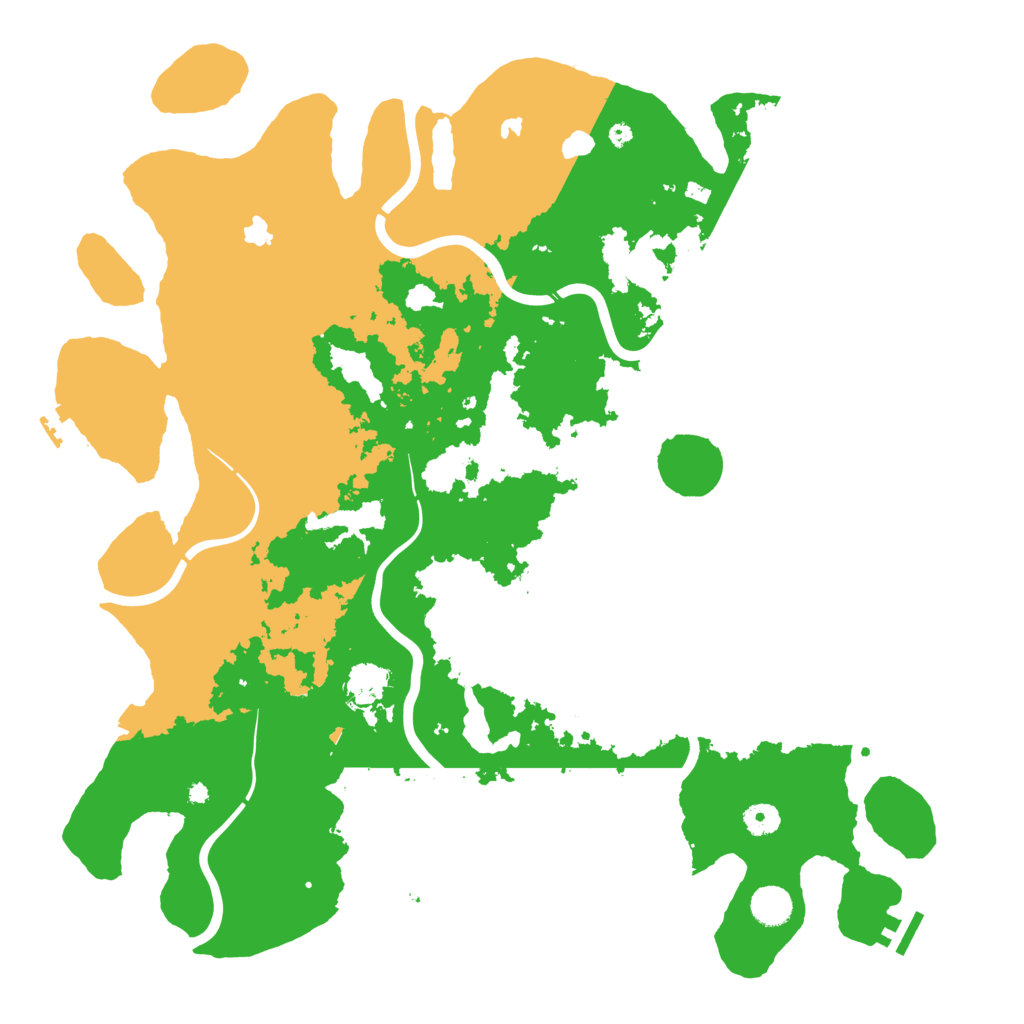Biome Rust Map: Procedural Map, Size: 4500, Seed: 1975