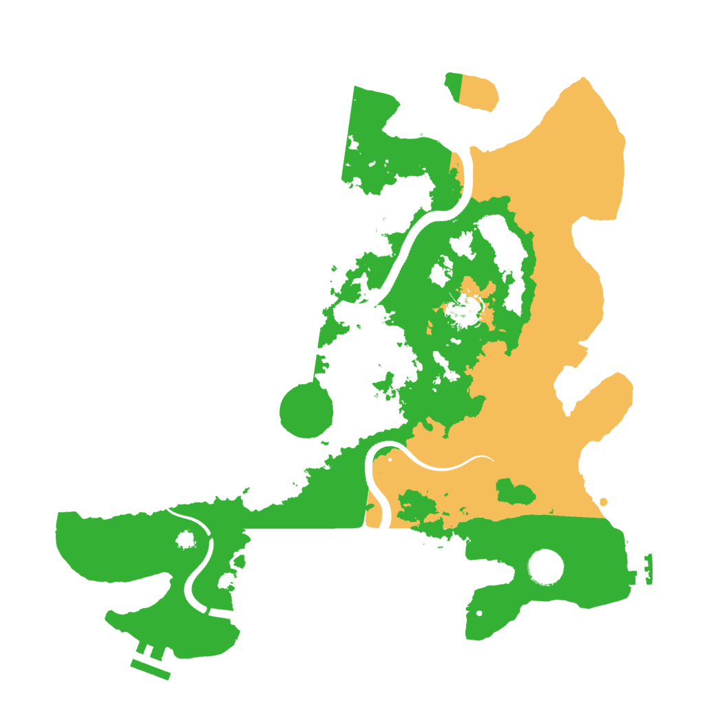 Biome Rust Map: Procedural Map, Size: 3500, Seed: 7146