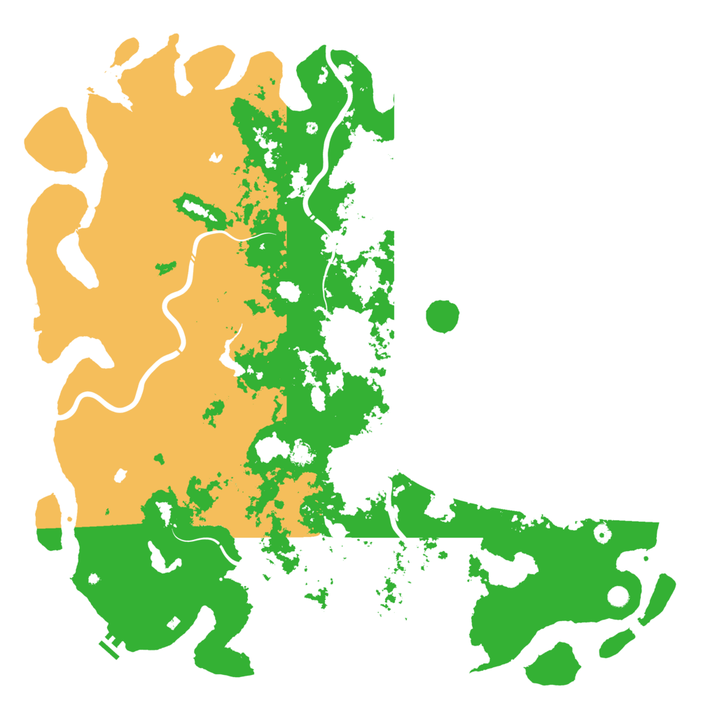 Biome Rust Map: Procedural Map, Size: 6000, Seed: 77418