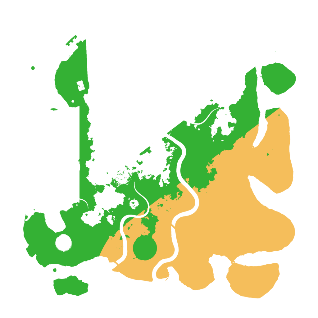 Biome Rust Map: Procedural Map, Size: 3500, Seed: 438321059