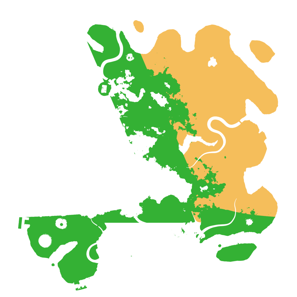 Biome Rust Map: Procedural Map, Size: 4000, Seed: 158623456