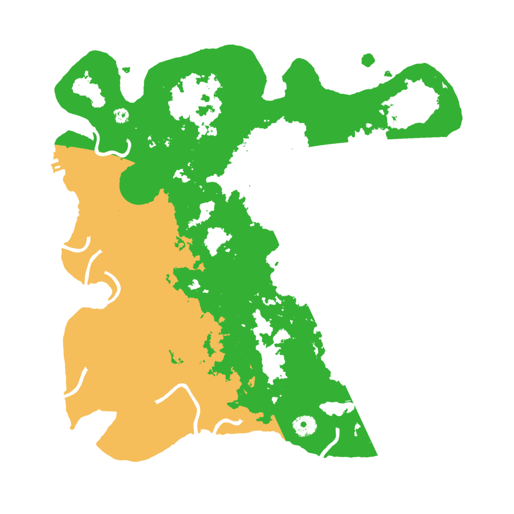 Biome Rust Map: Procedural Map, Size: 3500, Seed: 7127