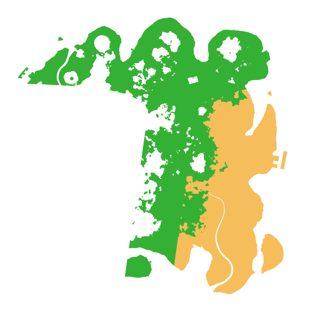 Biome Rust Map: Procedural Map, Size: 3500, Seed: 409232