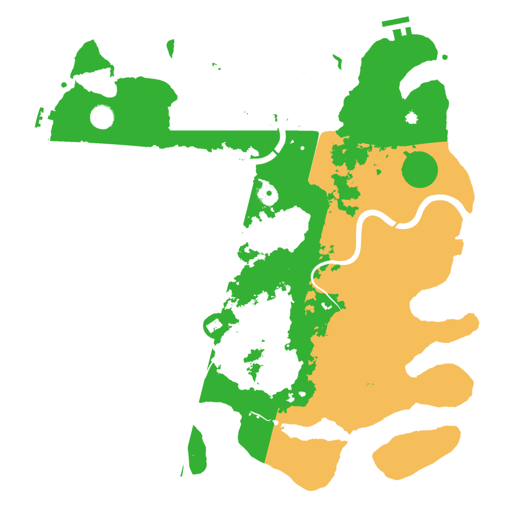 Biome Rust Map: Procedural Map, Size: 3850, Seed: 24979396