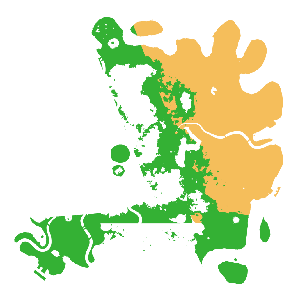 Biome Rust Map: Procedural Map, Size: 4300, Seed: 7374378