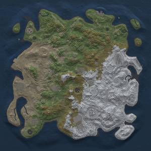 Thumbnail Rust Map: Procedural Map, Size: 4500, Seed: 505, 19 Monuments