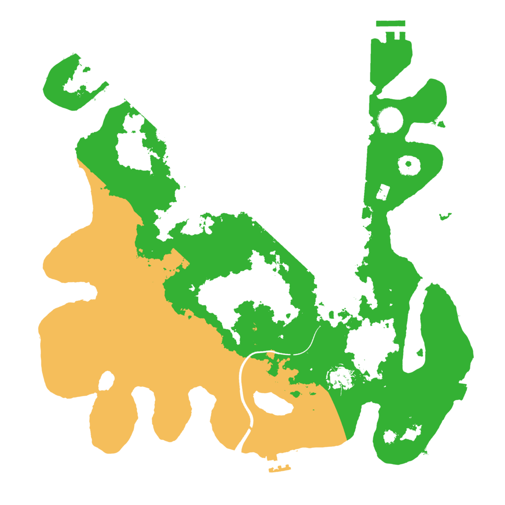 Biome Rust Map: Procedural Map, Size: 3500, Seed: 732747653