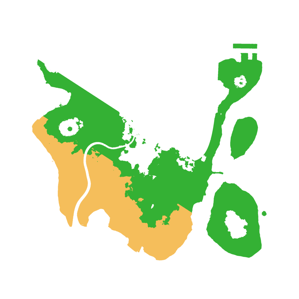 Biome Rust Map: Procedural Map, Size: 2500, Seed: 58943665