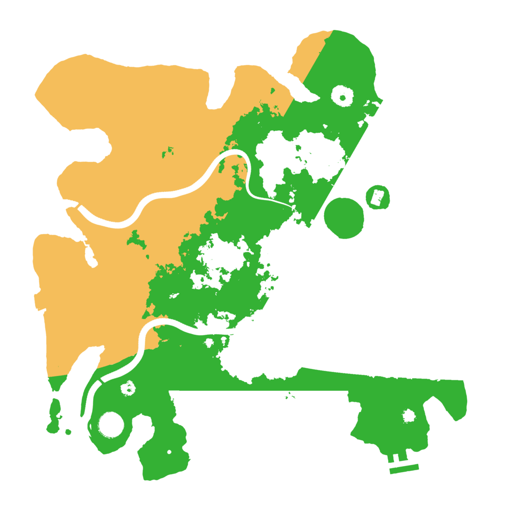 Biome Rust Map: Procedural Map, Size: 3600, Seed: 819290822