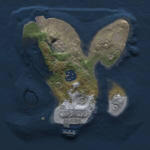 Thumbnail Rust Map: Procedural Map, Size: 1900, Seed: 50000, 5 Monuments