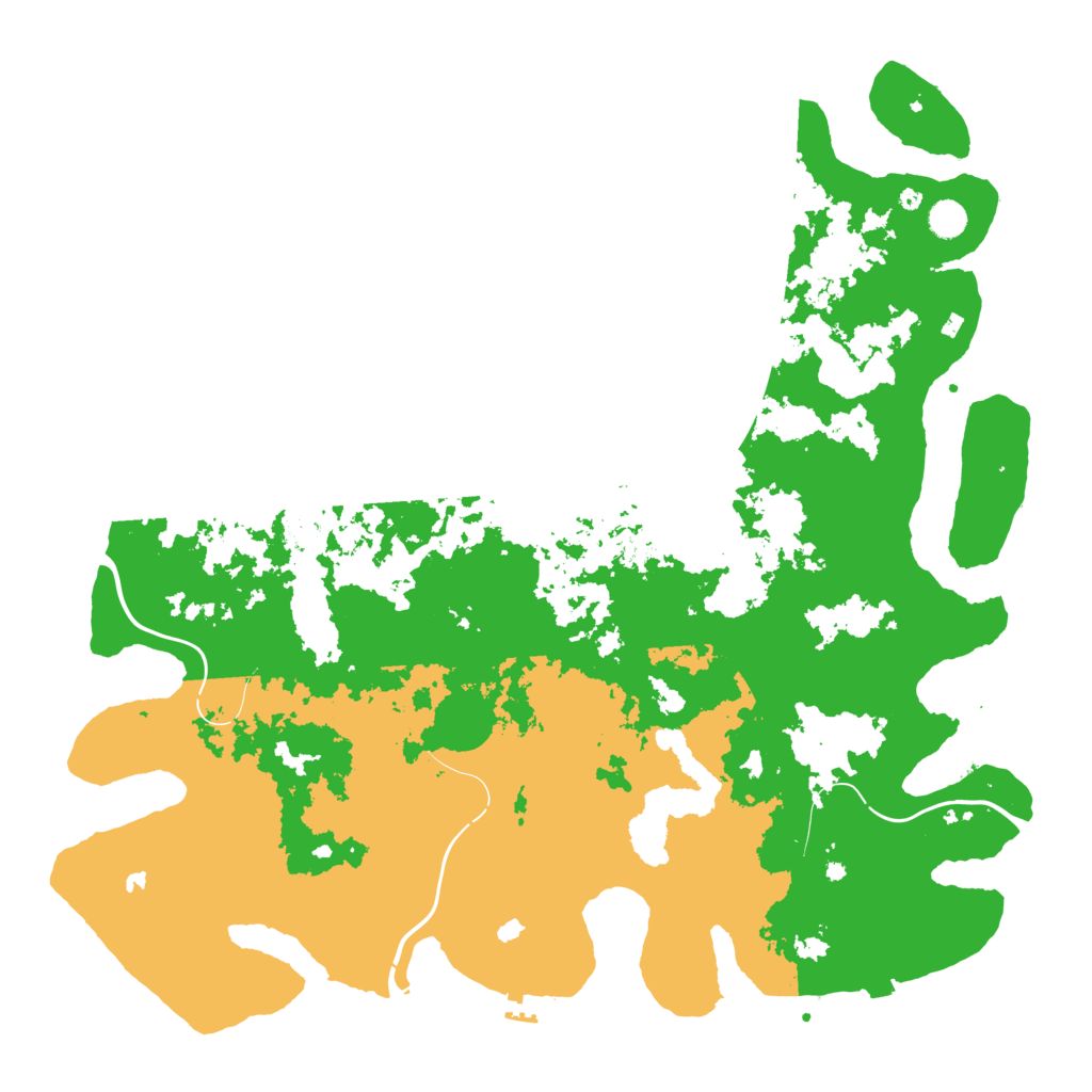 Biome Rust Map: Procedural Map, Size: 5000, Seed: 840640804