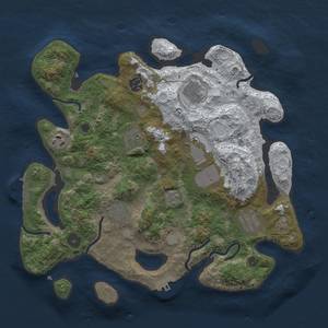 Thumbnail Rust Map: Procedural Map, Size: 3500, Seed: 741382974, 17 Monuments