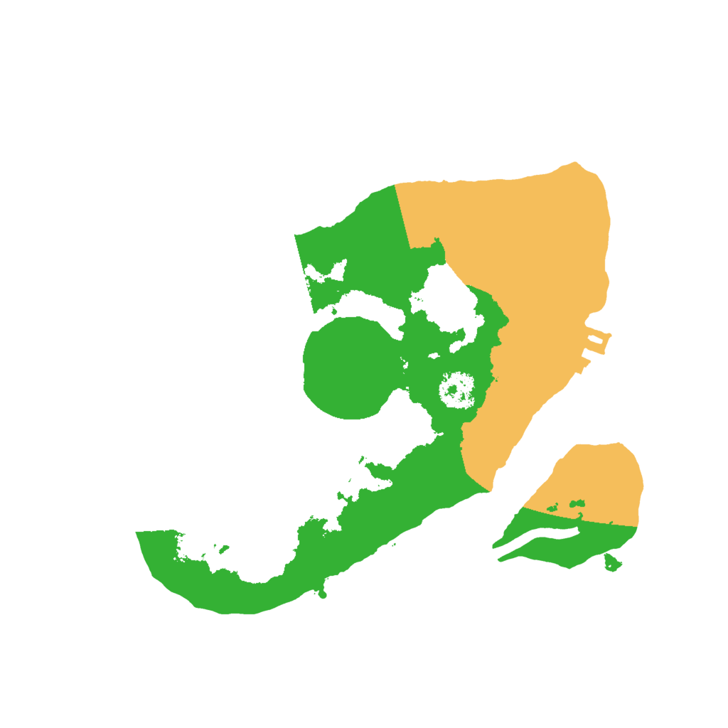 Biome Rust Map: Procedural Map, Size: 2000, Seed: 486