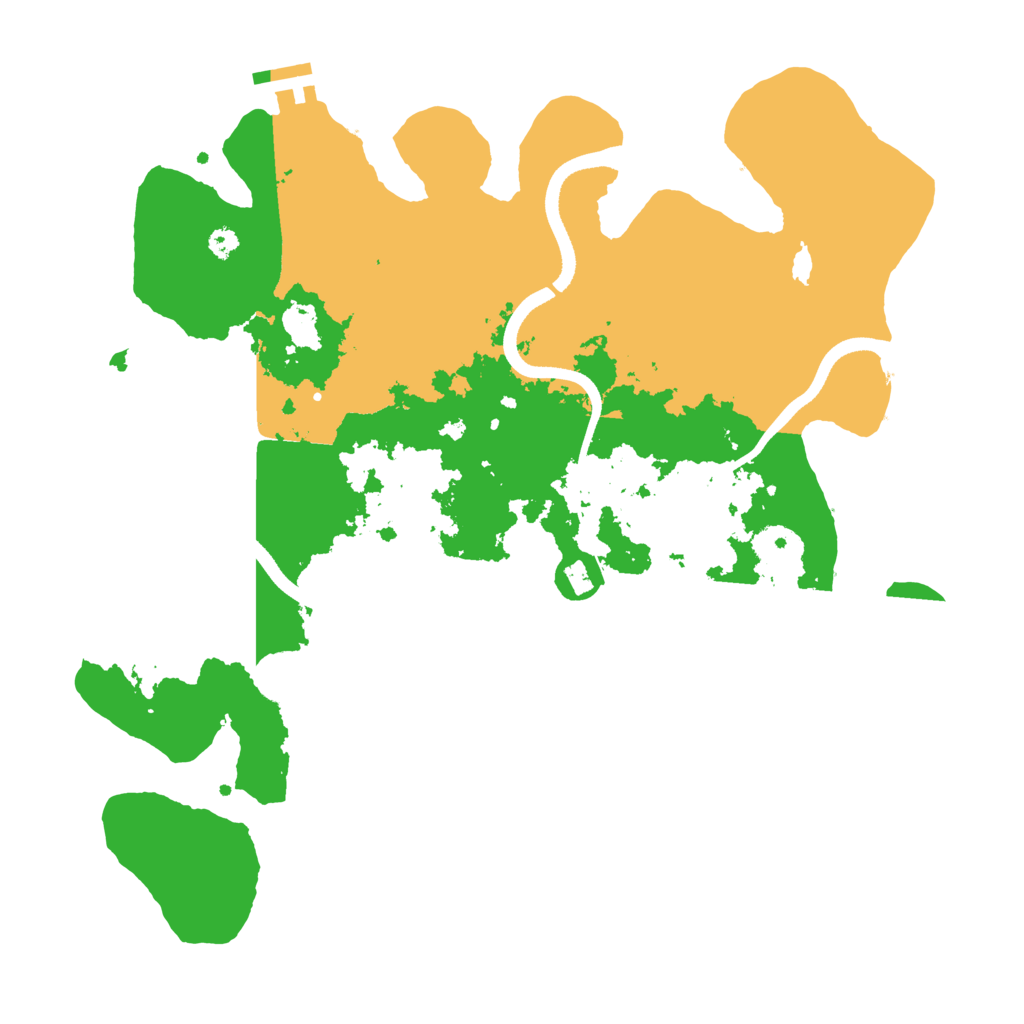 Biome Rust Map: Procedural Map, Size: 3500, Seed: 256549145