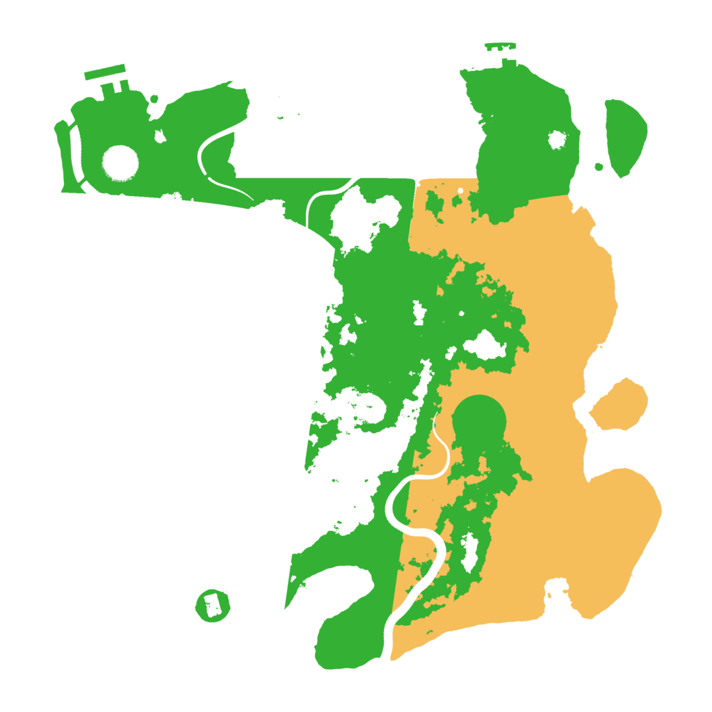 Biome Rust Map: Procedural Map, Size: 3500, Seed: 2532