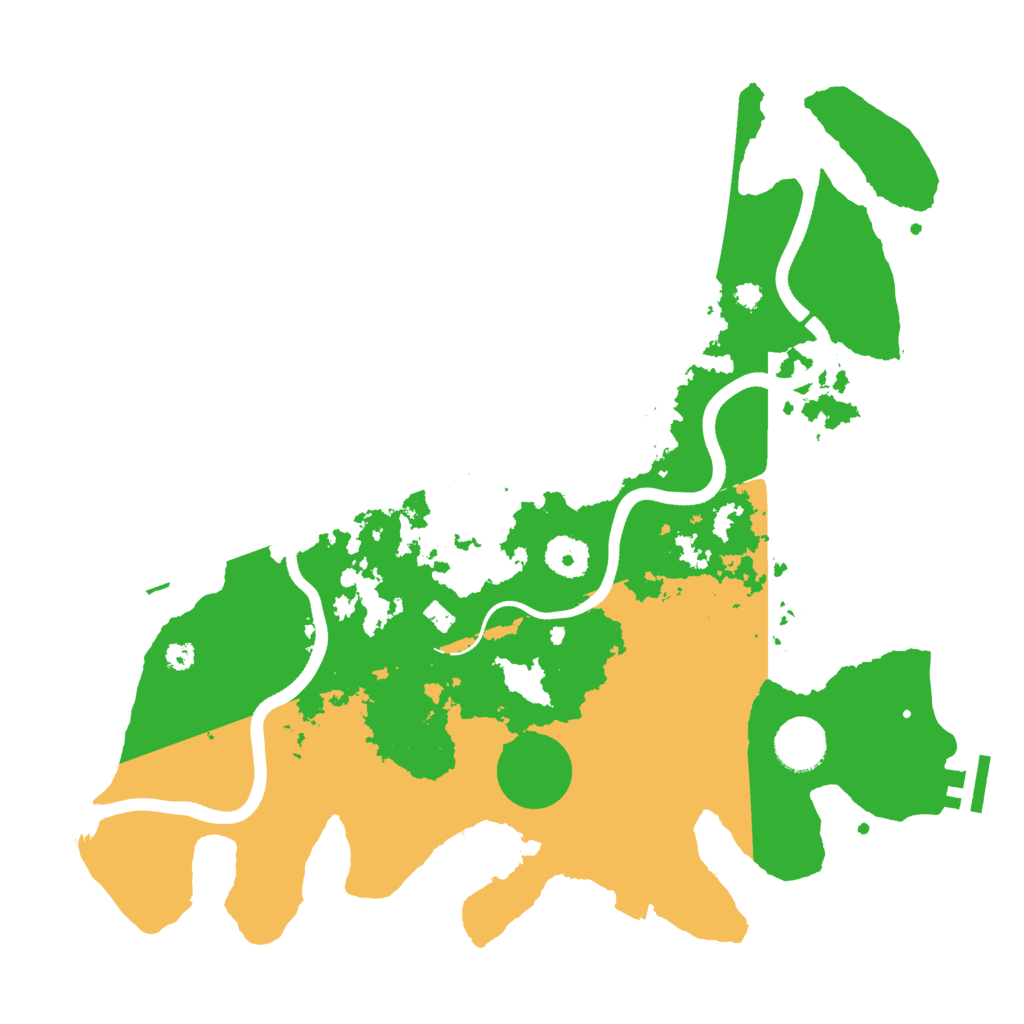 Biome Rust Map: Procedural Map, Size: 3600, Seed: 2862828