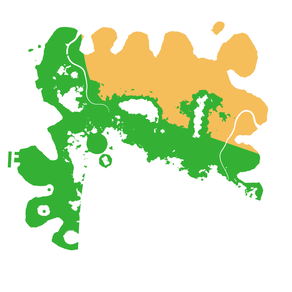 Biome Rust Map: Procedural Map, Size: 3700, Seed: 1850140635