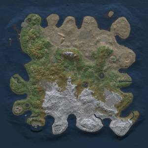 Thumbnail Rust Map: Procedural Map, Size: 3700, Seed: 1850140635, 16 Monuments