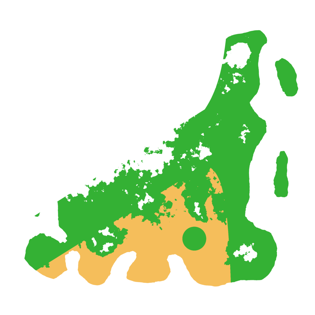 Biome Rust Map: Barren, Size: 3500, Seed: 1518191937