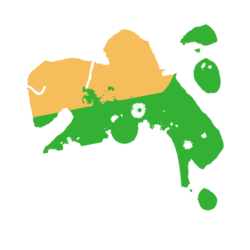 Biome Rust Map: Procedural Map, Size: 2500, Seed: 10413