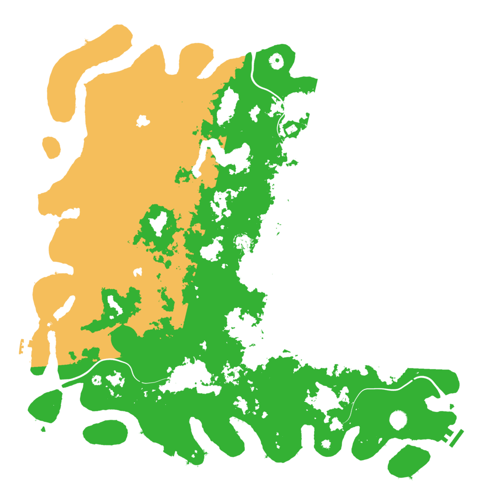 Biome Rust Map: Procedural Map, Size: 5000, Seed: 924593047