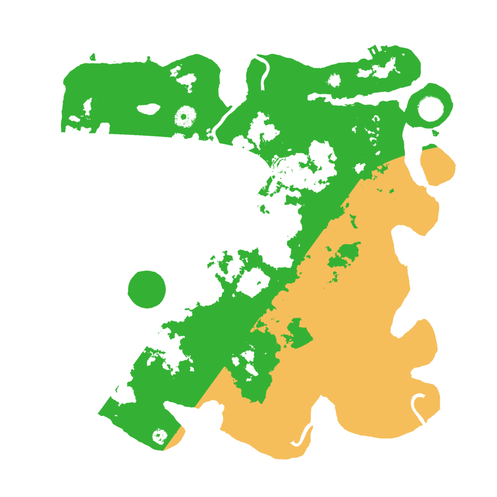 Biome Rust Map: Procedural Map, Size: 3500, Seed: 30867