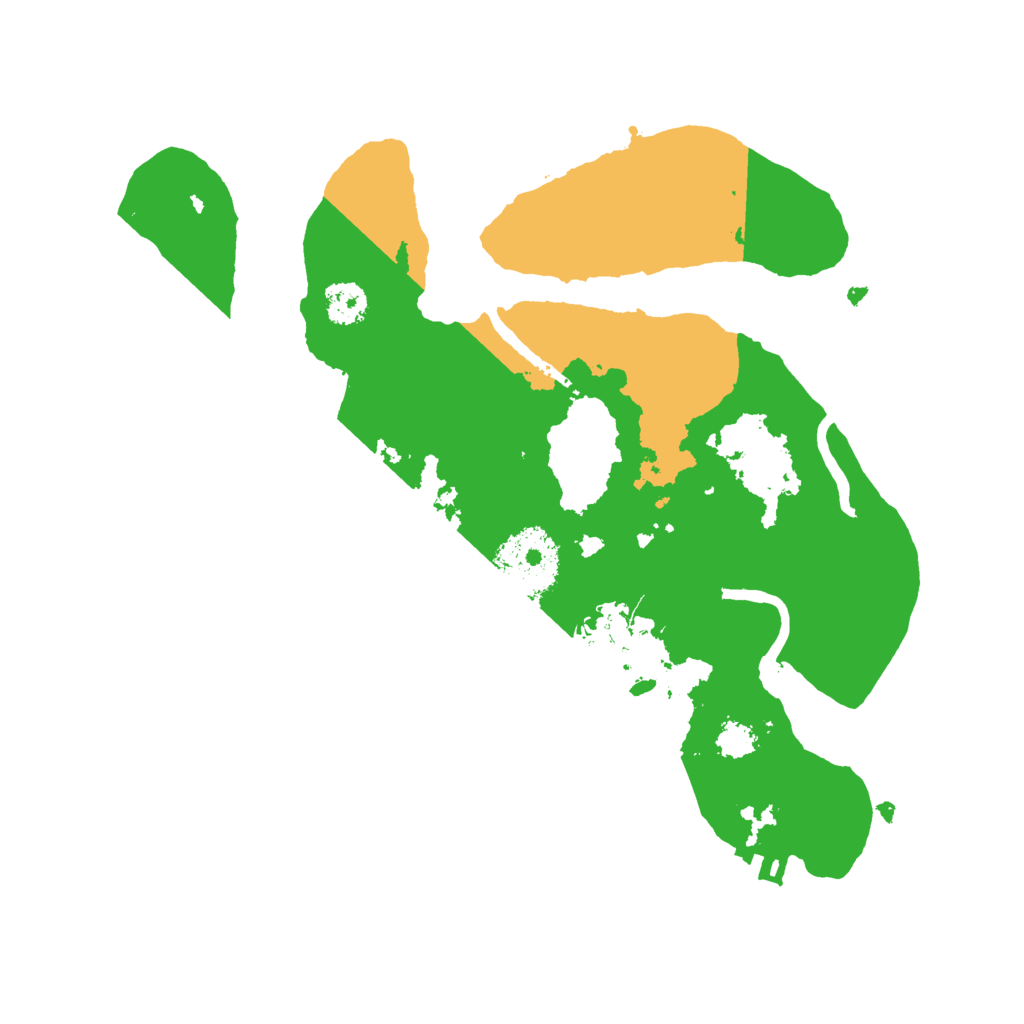 Biome Rust Map: Procedural Map, Size: 2500, Seed: 976212957