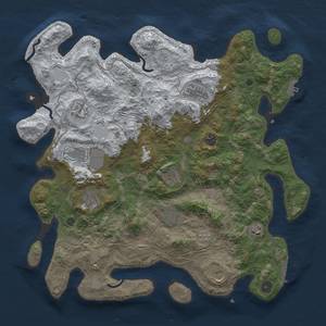 Thumbnail Rust Map: Procedural Map, Size: 4250, Seed: 28261, 19 Monuments