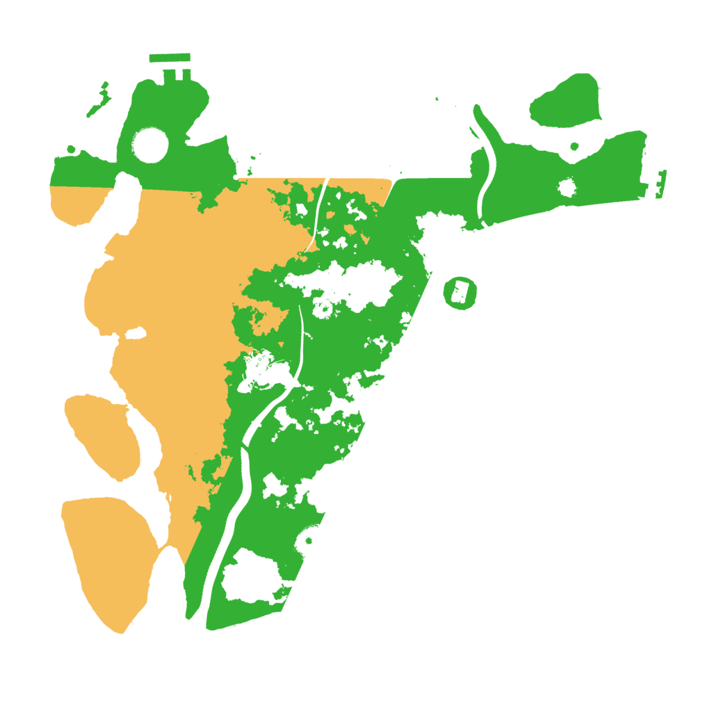 Biome Rust Map: Procedural Map, Size: 3510, Seed: 50135