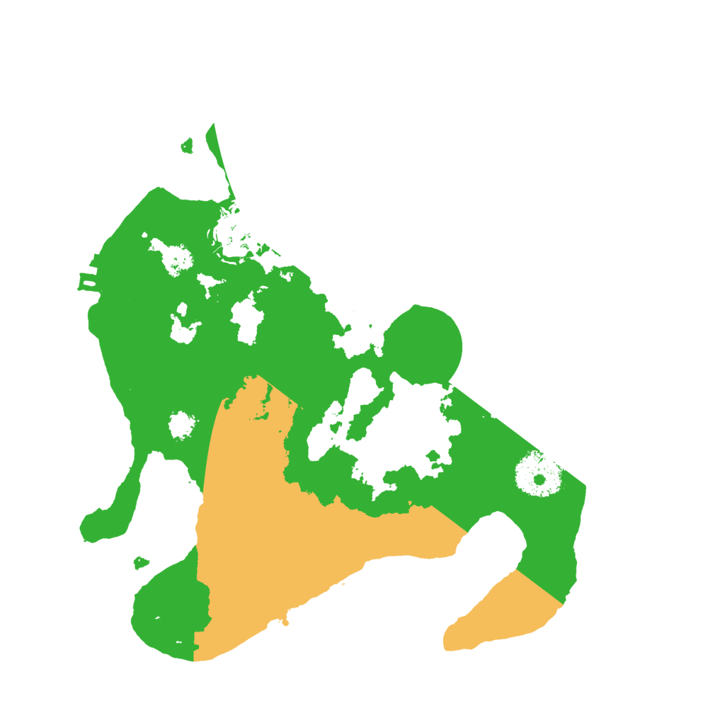 Biome Rust Map: Procedural Map, Size: 2500, Seed: 1189499684