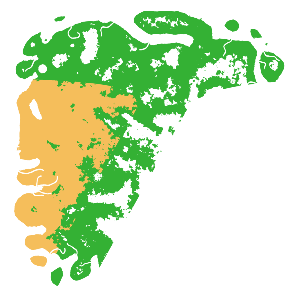 Biome Rust Map: Procedural Map, Size: 6000, Seed: 7615432