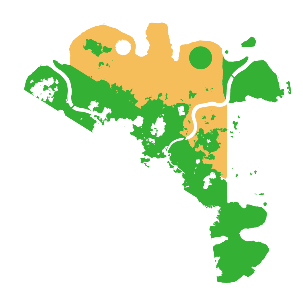 Biome Rust Map: Procedural Map, Size: 3500, Seed: 4732