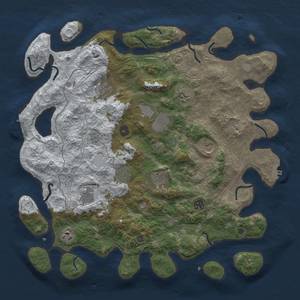 Thumbnail Rust Map: Procedural Map, Size: 4250, Seed: 2022, 19 Monuments
