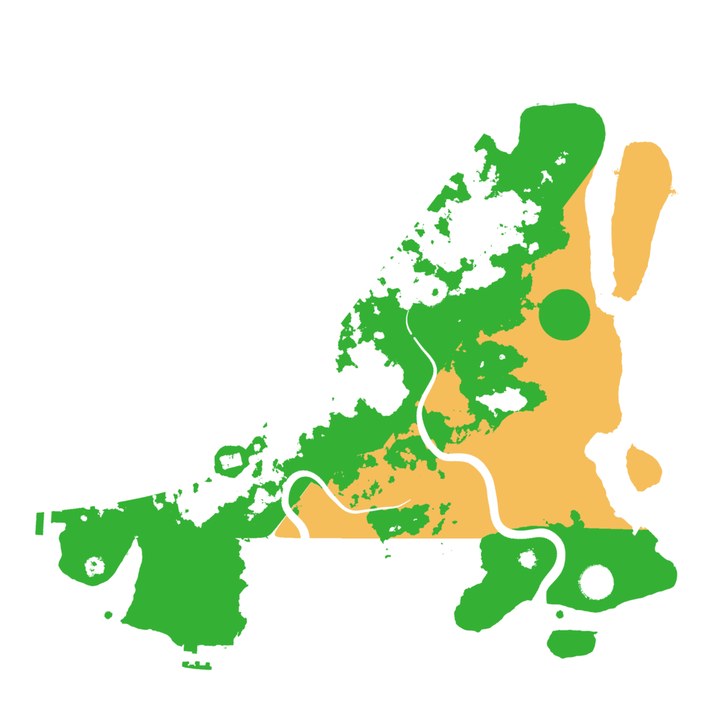 Biome Rust Map: Procedural Map, Size: 3700, Seed: 1876173480