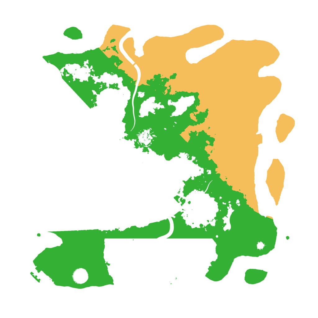 Biome Rust Map: Procedural Map, Size: 3700, Seed: 12642