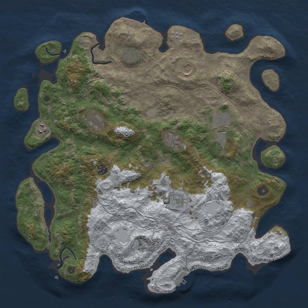Rust Map: Procedural Map, Size: 4250, Seed: 20220506, 18 Monuments