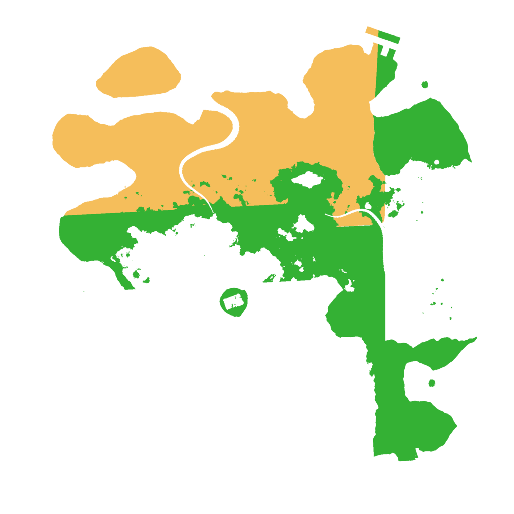Biome Rust Map: Procedural Map, Size: 3000, Seed: 34511