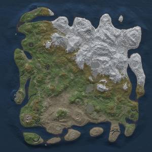 Thumbnail Rust Map: Procedural Map, Size: 4500, Seed: 811, 18 Monuments