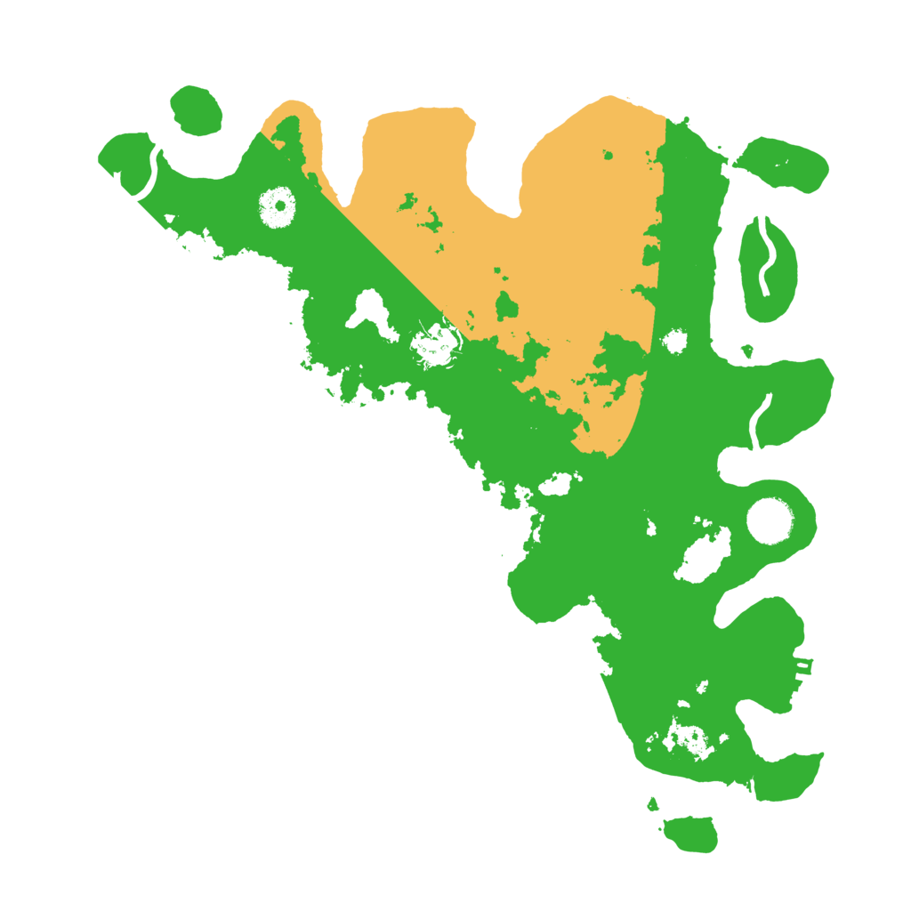 Biome Rust Map: Procedural Map, Size: 3500, Seed: 29067