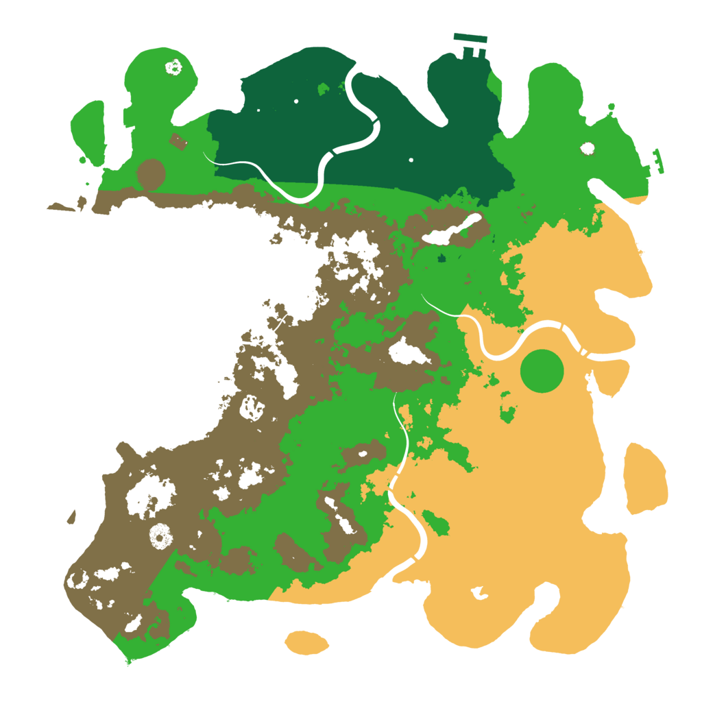 Biome Rust Map: Procedural Map, Size: 4250, Seed: 259149605