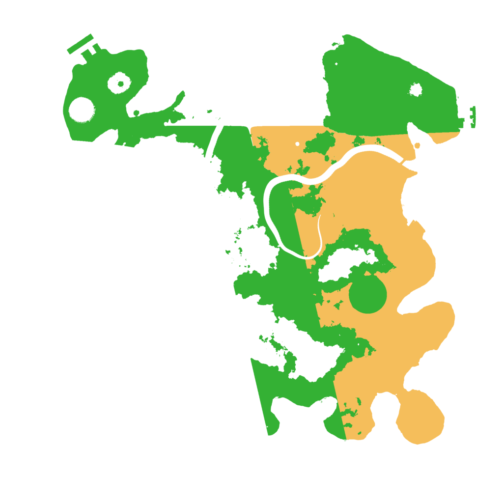 Biome Rust Map: Procedural Map, Size: 3500, Seed: 80533657