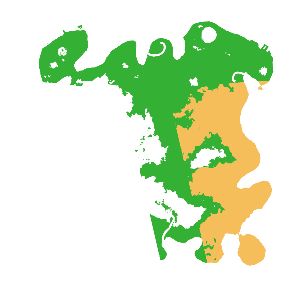 Biome Rust Map: Procedural Map, Size: 3500, Seed: 80533657