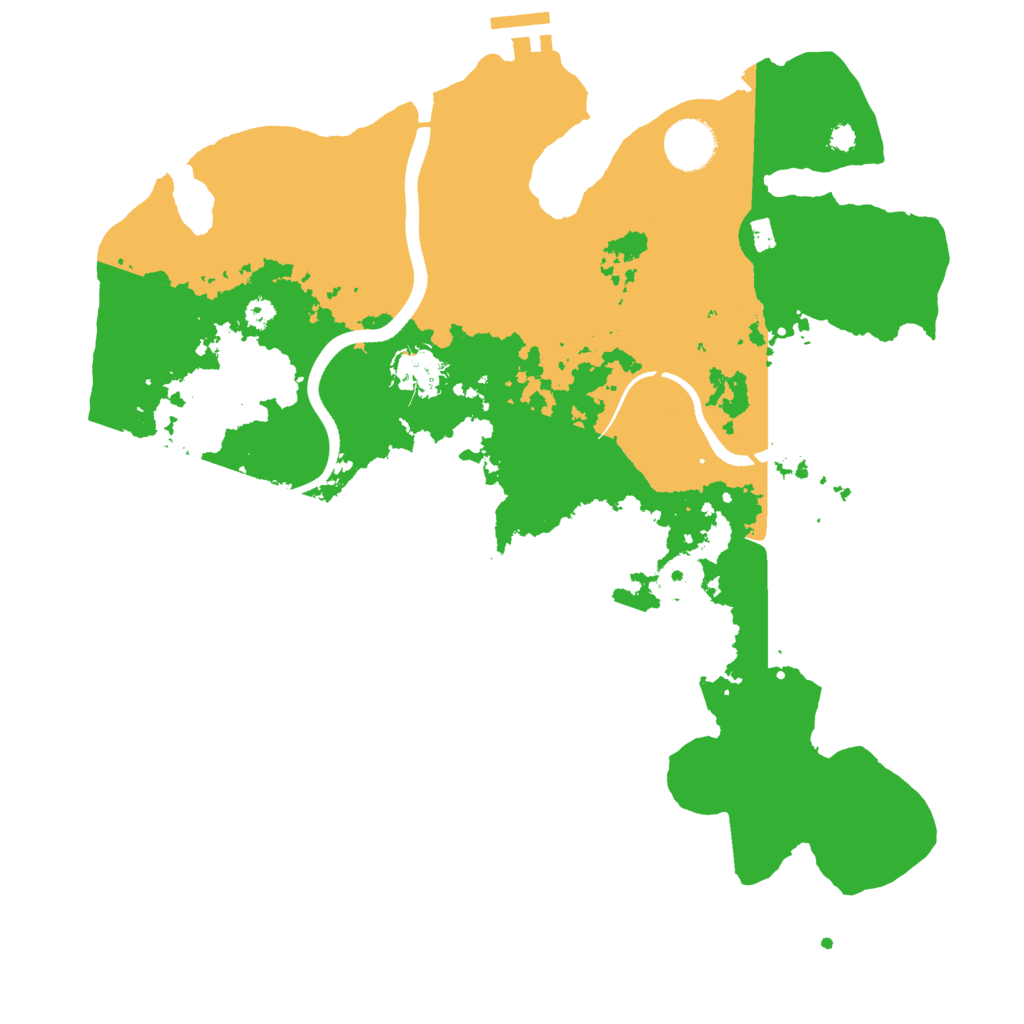 Biome Rust Map: Procedural Map, Size: 3500, Seed: 1871923402
