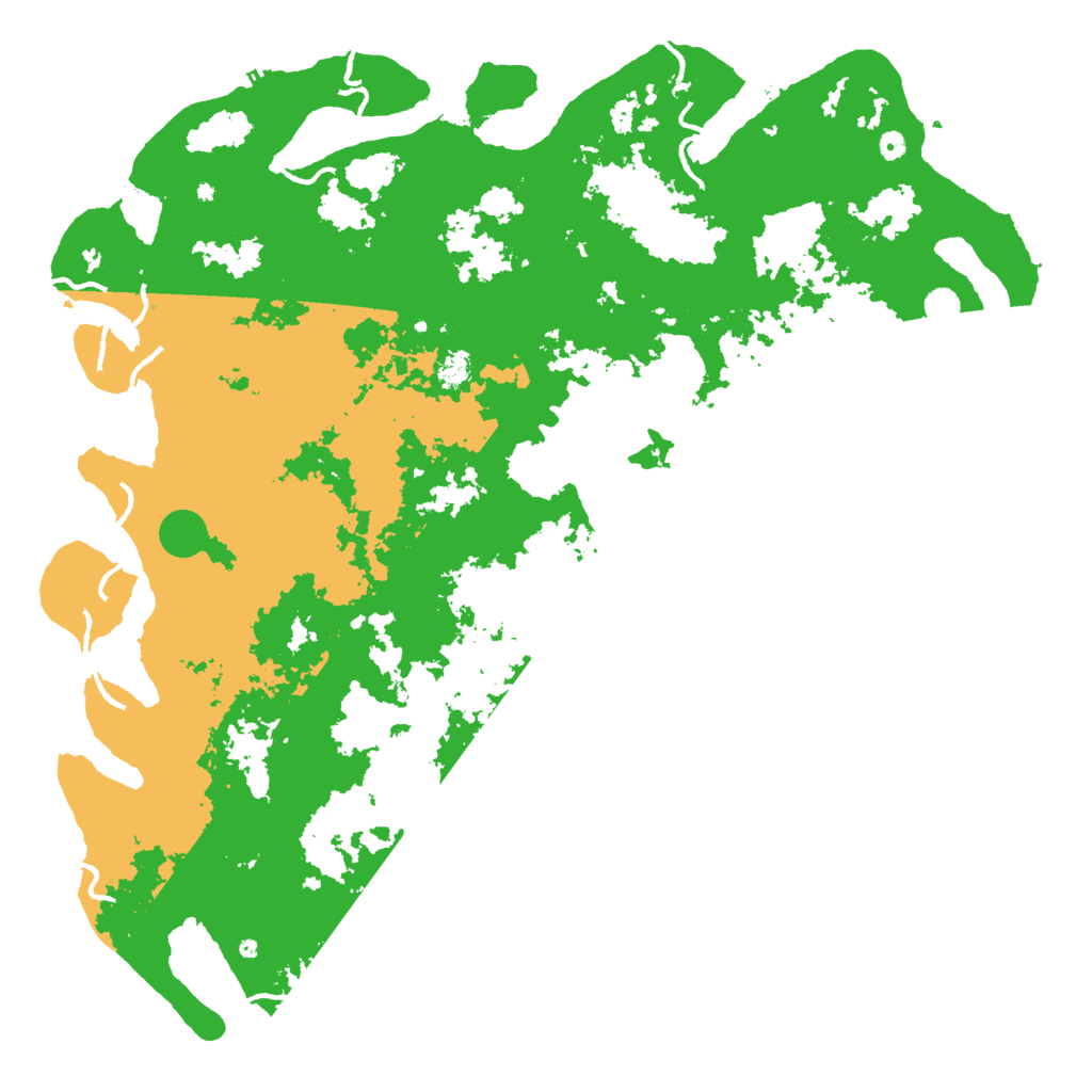 Biome Rust Map: Procedural Map, Size: 6000, Seed: 347874
