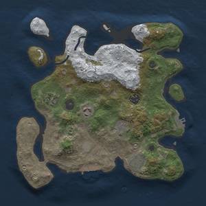Thumbnail Rust Map: Procedural Map, Size: 3000, Seed: 345345, 14 Monuments